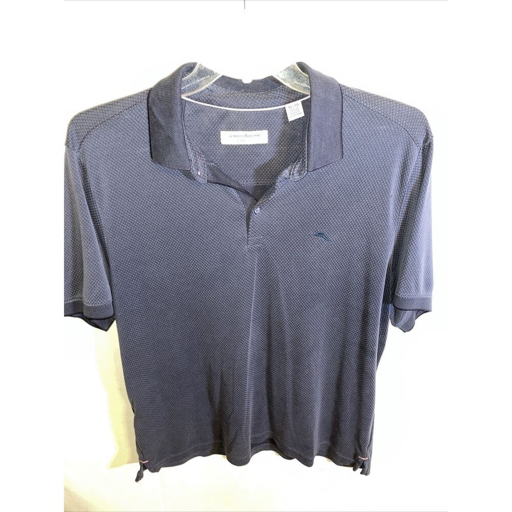 Tommy Bahama Island zone Polo Shirt Men’s Size XL Blue Short Sleeve Button